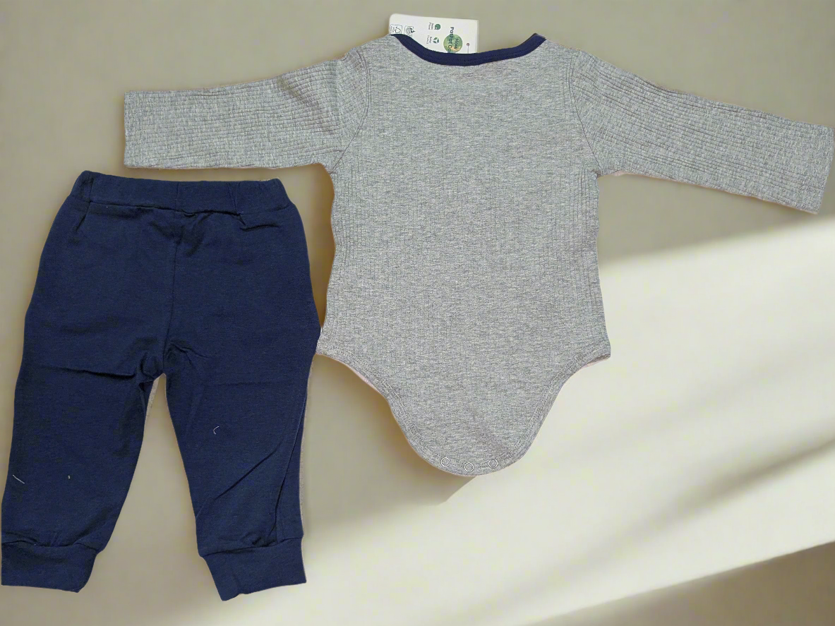 Romper and trouser for baby boys